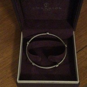 Charriol Dainty Cable Bracelet/ Diamond Stations